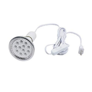DGYAO 660nm Red Light and Led 880nm Infrared Light Therapy Bulb Lamp for Skin and Pain Relief (Silver)
