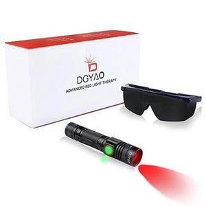 DGYAO@ 660nm LED Red Light Therapy Devices for Joint & Muscle Pain Relief (Black)