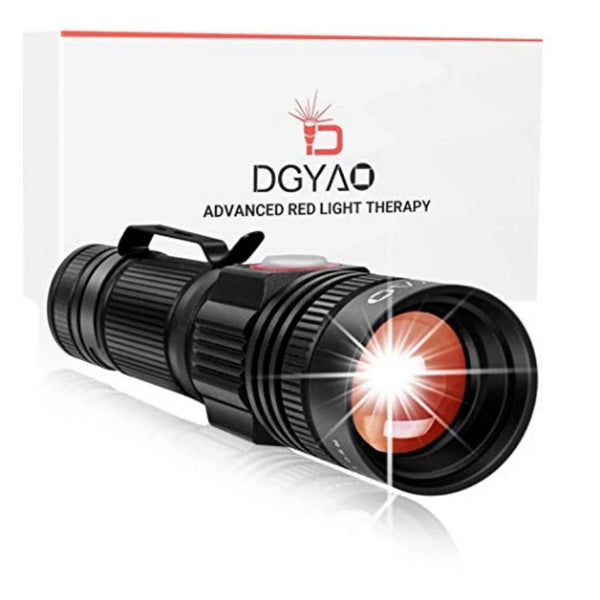DGYAO@ 660nm LED Red Light Therapy Devices for Joint & Muscle Pain Relief (Black)