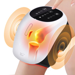 DGYAO 4-in-1 Cordless Knee Massager with Red Light, Heating, Airbags & Vibration - Portable Home Use for Knee & Arm Joints