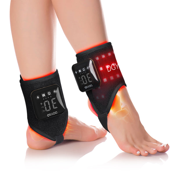 DGYAO Red Light & Infrared Light Ankle Pad - 660nm/850nm Dual Muscle and Joint Relax（2 PAD)