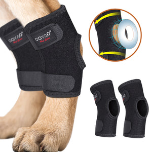 DGYAO Dog Leg Brace for Torn ACL & CCL Dog Knee Brace Wrapped (Pair)