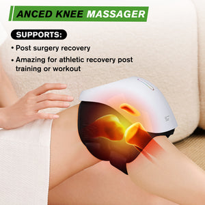 DGYAO 4-in-1 Cordless Knee Massager with Red Light, Heating, Airbags & Vibration - Portable Home Use for Knee & Arm Joints