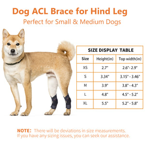 DGYAO Dog Leg Brace for Torn ACL & CCL Dog Knee Brace Wrapped (Pair)