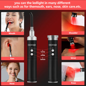 DGYAO Red & Infrared Light Device – 8 Modes, Multi-Wavelength Handheld Design for Muscle Relaxation Portable
