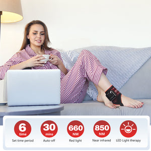DGYAO Red Light & Infrared Light Ankle Pad - 660nm/850nm Dual Muscle and Joint Relax