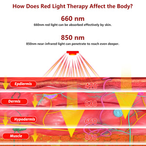 DGYAO Red Light Therapy for Knee with Power Bank, 660nm & 850nm Near Infrared Light Therapy Device for Knee Elbow Shoulder Joint Pain Relief