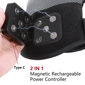 DGYAO Red Light Therapy for Knee with Power Bank, 660nm & 850nm Near Infrared Light Therapy Device for Knee Elbow Shoulder Joint Pain Relief