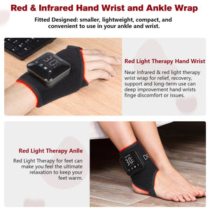 DGYAO Red Light & Infrared Light Ankle Pad - 660nm/850nm Dual Muscle and Joint Relax