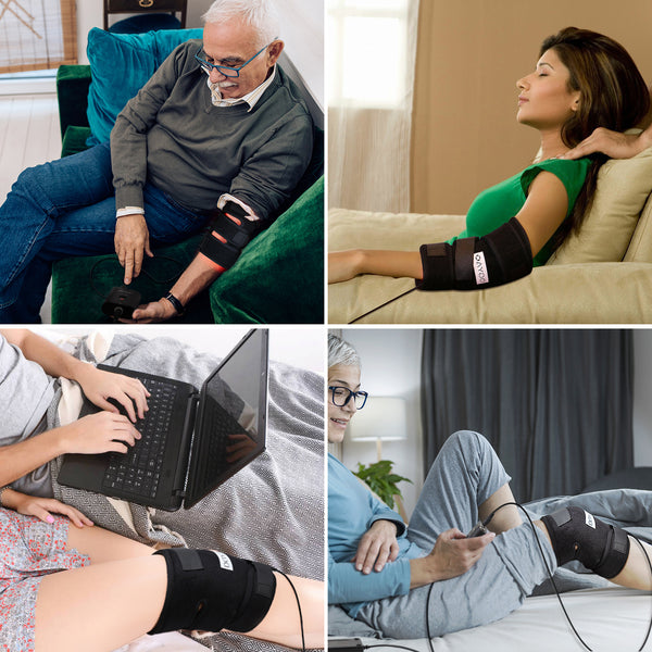 DGYAO Red & Infrared Light Knee Wrap for Body Joint Muscle Relax Home Use - Unisex Design Adjustable Portable
