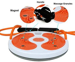 DGYAO Waist Trimmer Foot Massage Waist Twister Simply Fit Board with Latex Pull Rope Exercise Arms Twister Exercise Balance Board Twist Board Waist Twisting Disc Homer