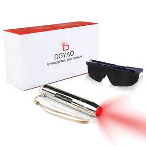 DGYAO@ 660nm LED Red Light Therapy Device for Joint & Muscle Pain Relief (Silver)