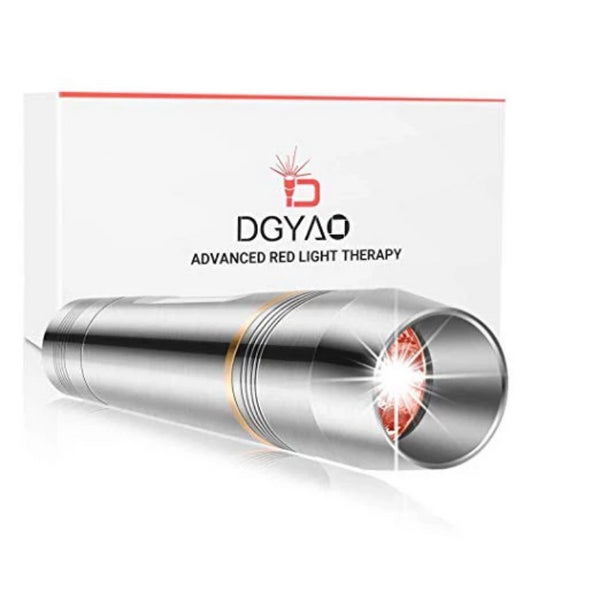 DGYAO@ 660nm LED Red Light Therapy Device for Joint & Muscle Pain Relief (Silver)