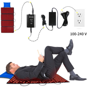DGYAO® Red Light Near Infrared Therapy Device Pain Reliever Wearable Wrap Deep Penetrating Heals Lighting Pad Relief  back, neck, hip, and shoulder