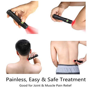DGYAO@ 660nm LED Red Light Therapy Devices for Joint & Muscle Pain Relief (Black)