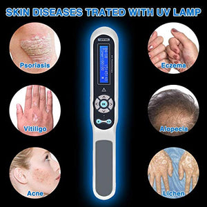 FDA Approved Hand-held UVB Light Therapy Home Phototherapy for Skin Disorders Treatment