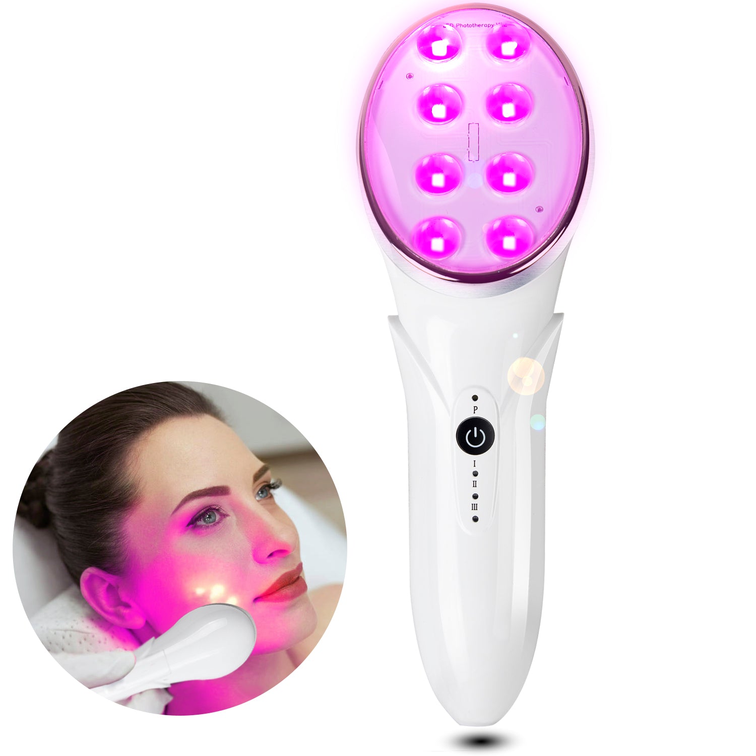 DGYAO Wireless LED Light Therapy Handheld Device for Face - DGYAO RED ...