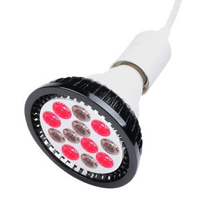 DGYAO 660nm Red Light and 880nm Led Infrared Light Therapy Bulb Lamp for Skin and Pain Relief (Black)