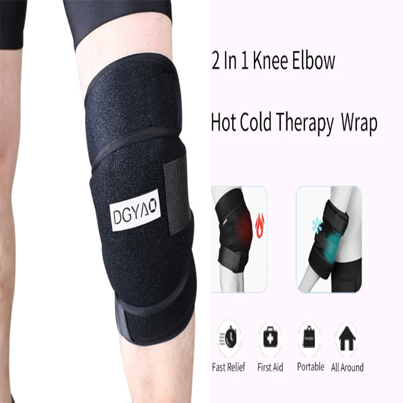 DGYAO 2 in 1 Knee Elbow Compression Brace Cool Pack to Provide Instant First Aid