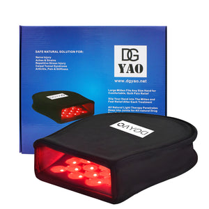 DGYAO 660NM LED Red Light and 880 NM Infrared Light Therapy Devices for Joints Pain, Hand Pain Relief